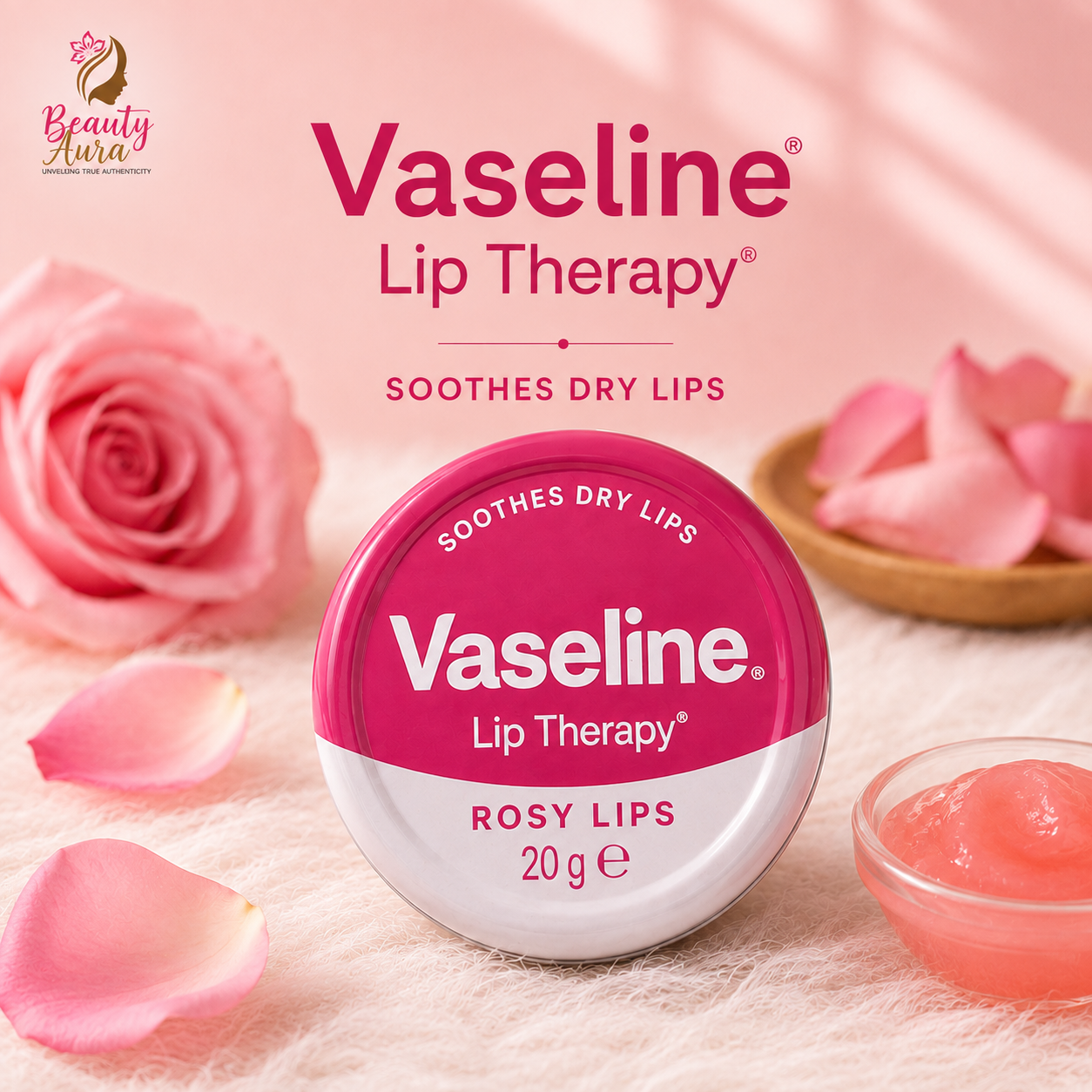 Vaseline 20g Lip Therapy Rosy Lips