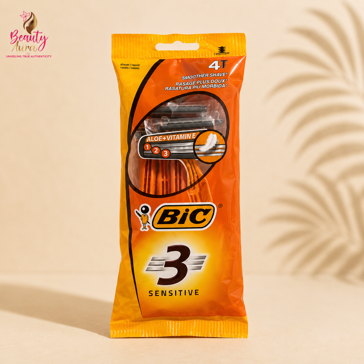 BIC3 Sensitive Disposable Razors 4's