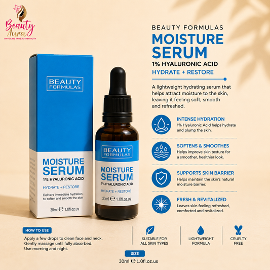 BEAUTY FORMULAS MOISTURE 30ML SERUM