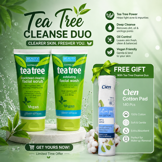 Tea Tree Clarifying Duo (Face Wash + Scrub)