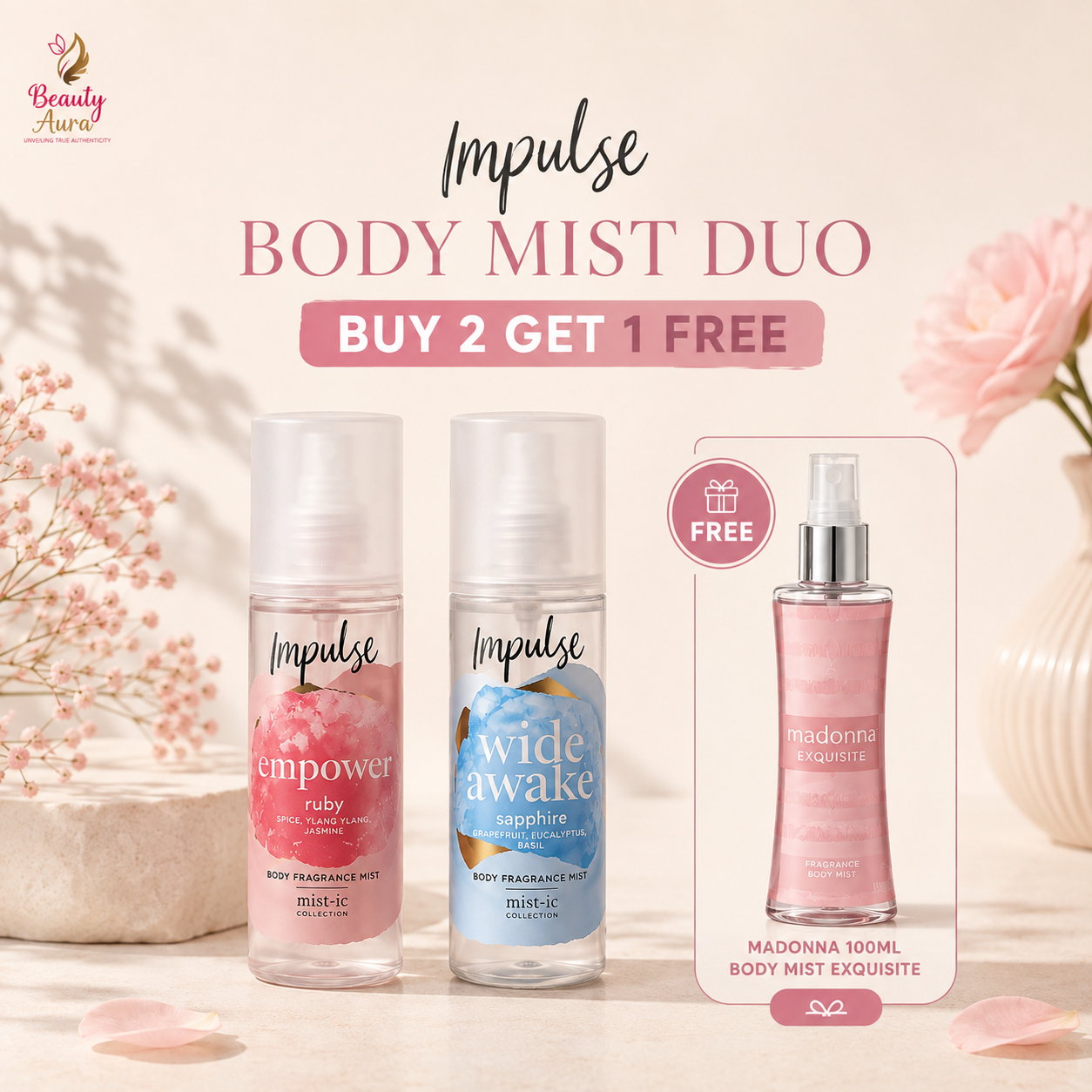 Impulse Body Mist Duo (Buy 2 Get 1 Free)