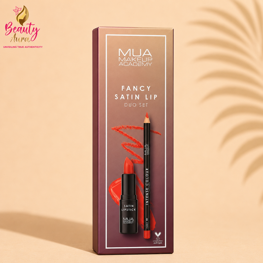 MUA Fancy Satin Lip Set (Lip Liner + Lipstick)