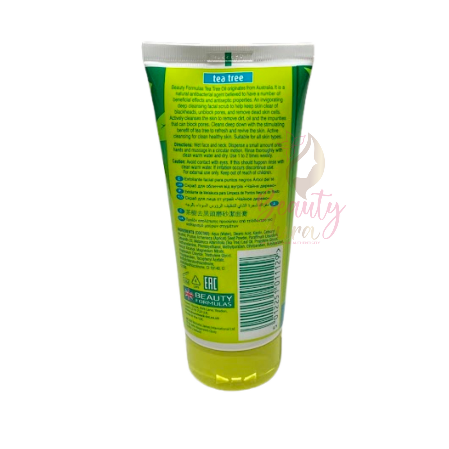 Beauty Formulas Australian Tea Tree Blackhead Clearing Facial Scrub