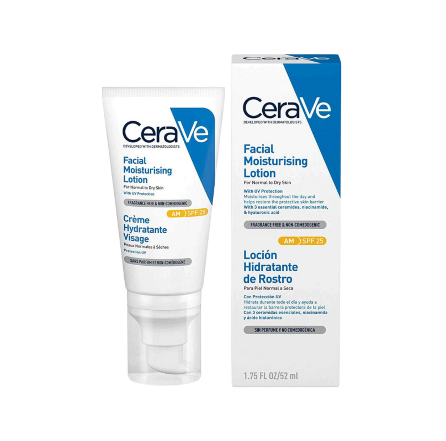 CeraVe Facial Moisturizing Lotion For Normal to Dry Skin